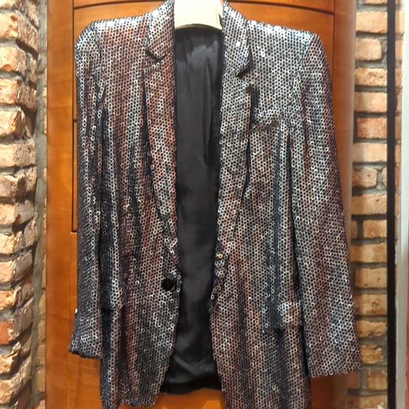 Gucci Jackets & Blazers - Gucci sequin and seed bead metallic blazer. Frida Giannini era Gucci.